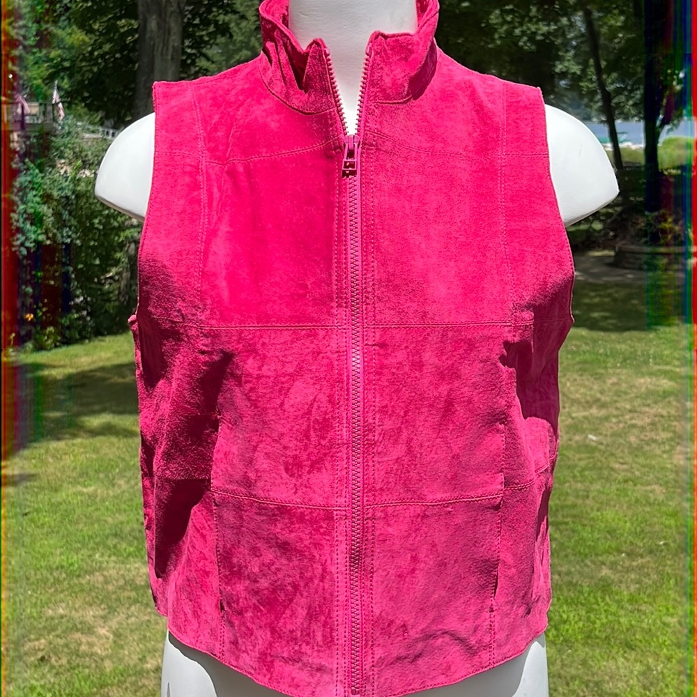 Arizona Jean Co. leather vest L - Picture 1 of 8